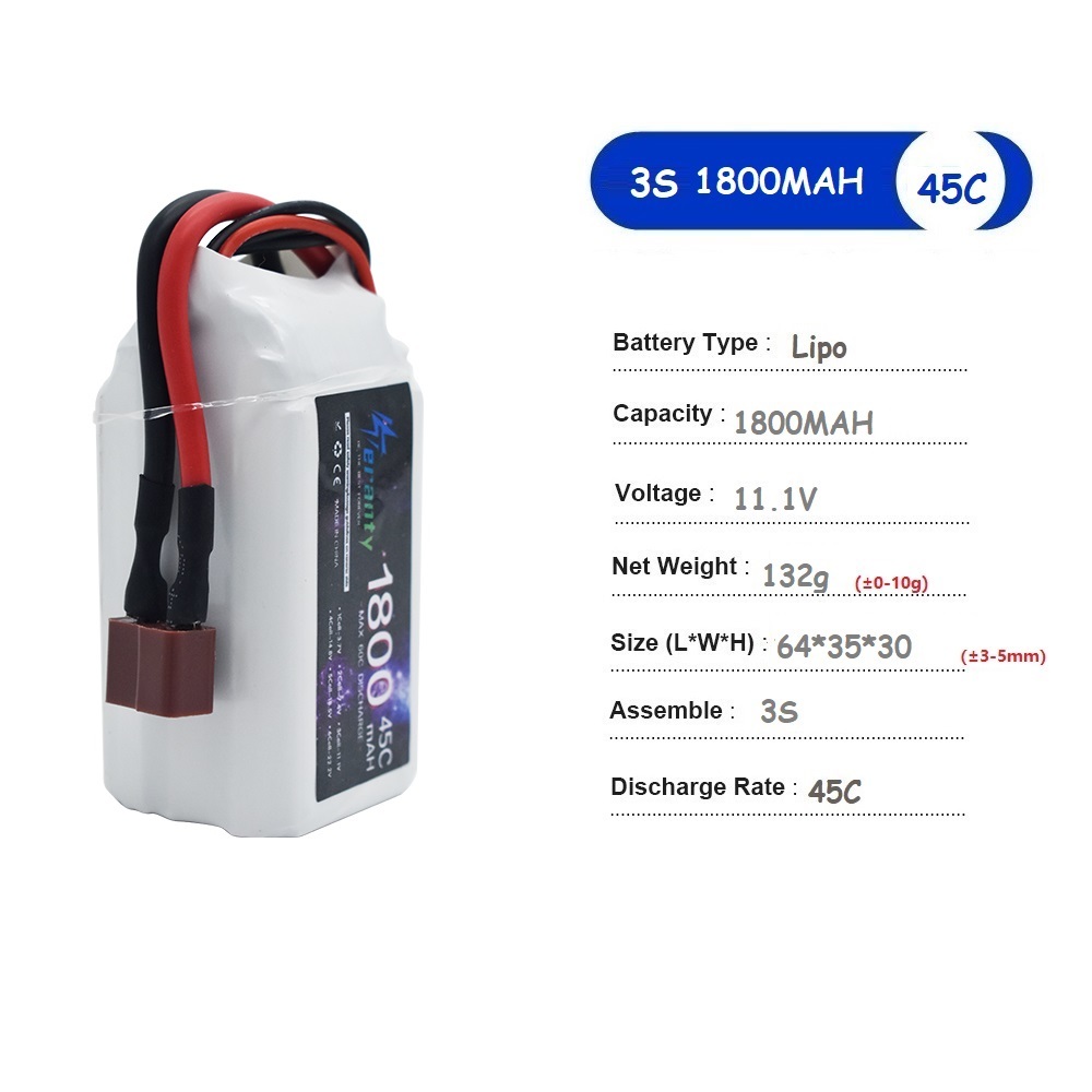 แบตเตอรี่ลิเธียมโพลิเมอร์ 11.1 - Drone Battery Li-Ion บทวิจารณ์และราคา